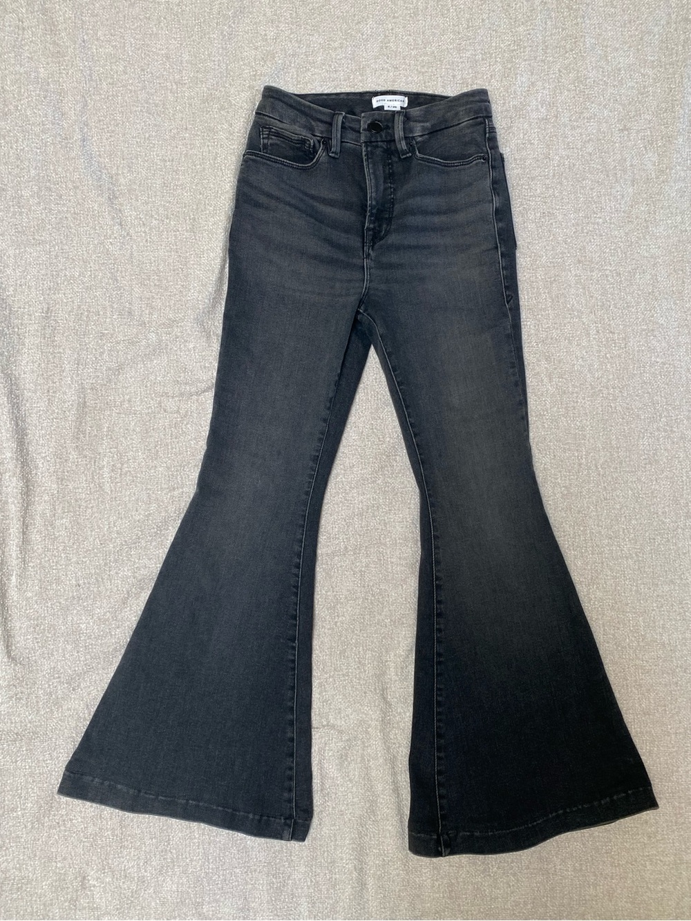 Good American Black Flare Jeans - Size 2 / 26 - NWOT